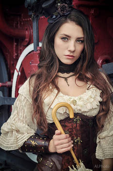 Steampunk. Alexandra . train