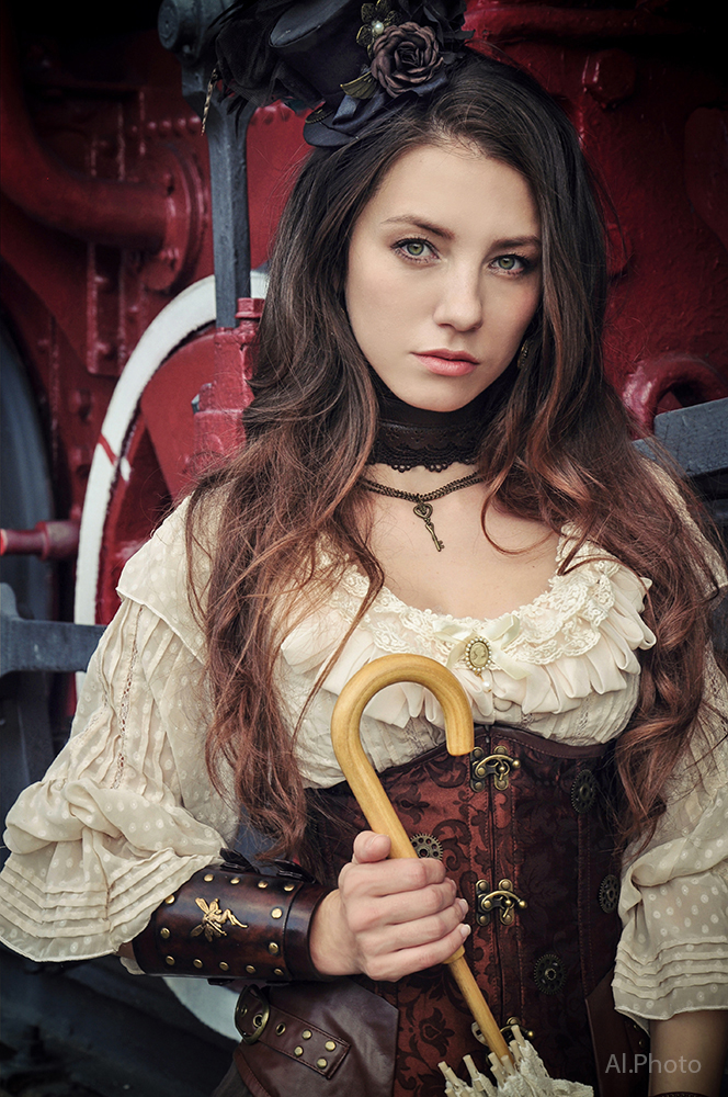 Steampunk. Alexandra . train