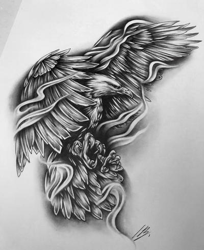Eagle tattoo design by ladeki on DeviantArt