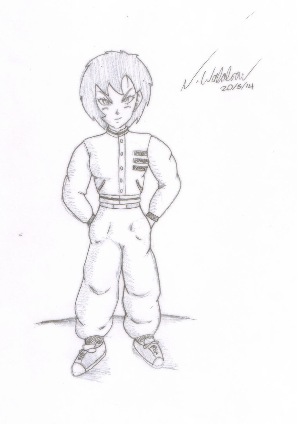 Dragonball Z OC - Terra *sketch*