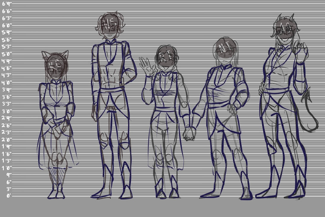 DR Character Heights by Seraph13Michi on DeviantArt