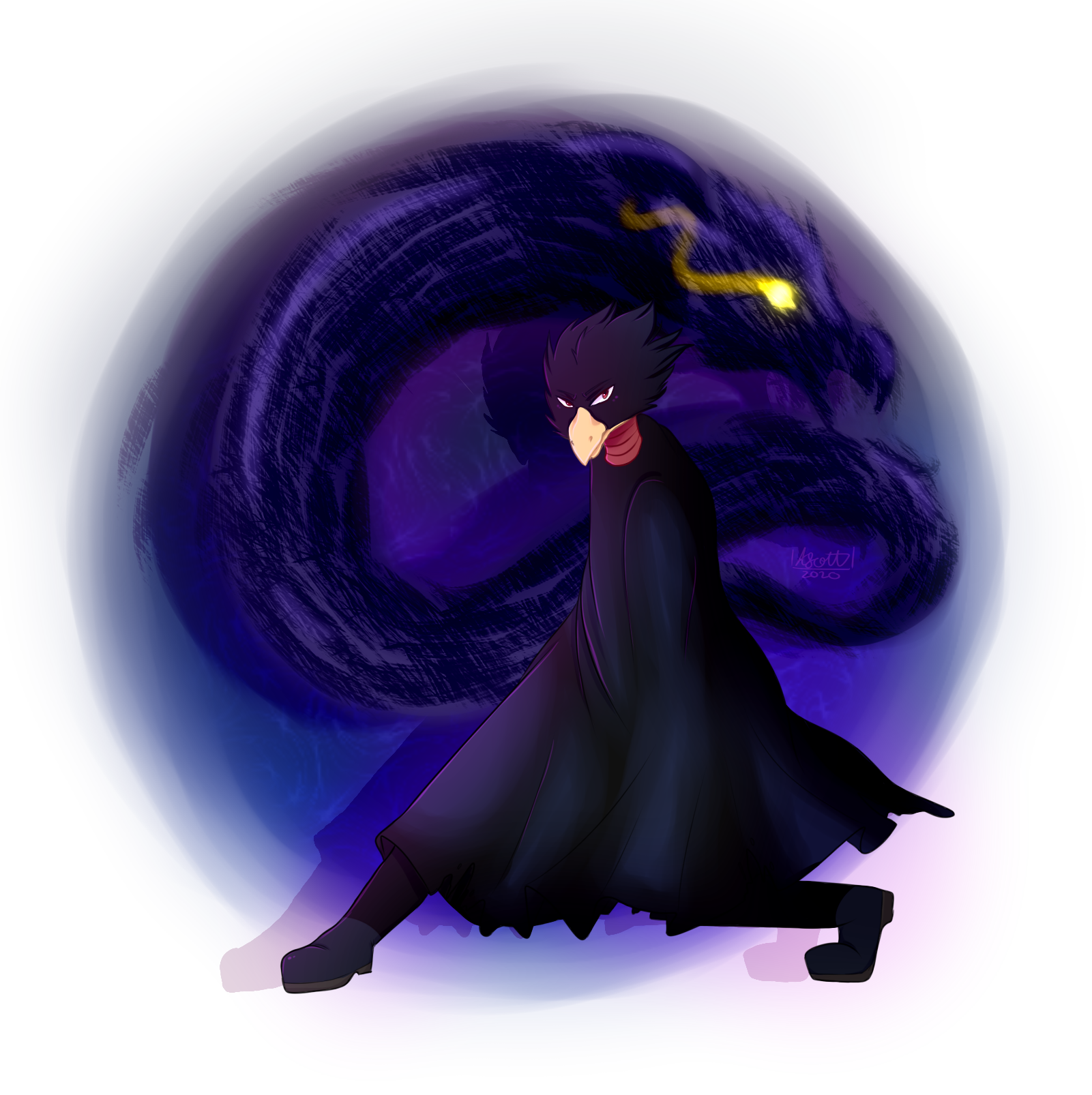 Tokoyami by TheFishPon on DeviantArt