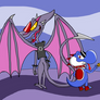 Super Nintendo Villain Bros: Ridley and Boshi