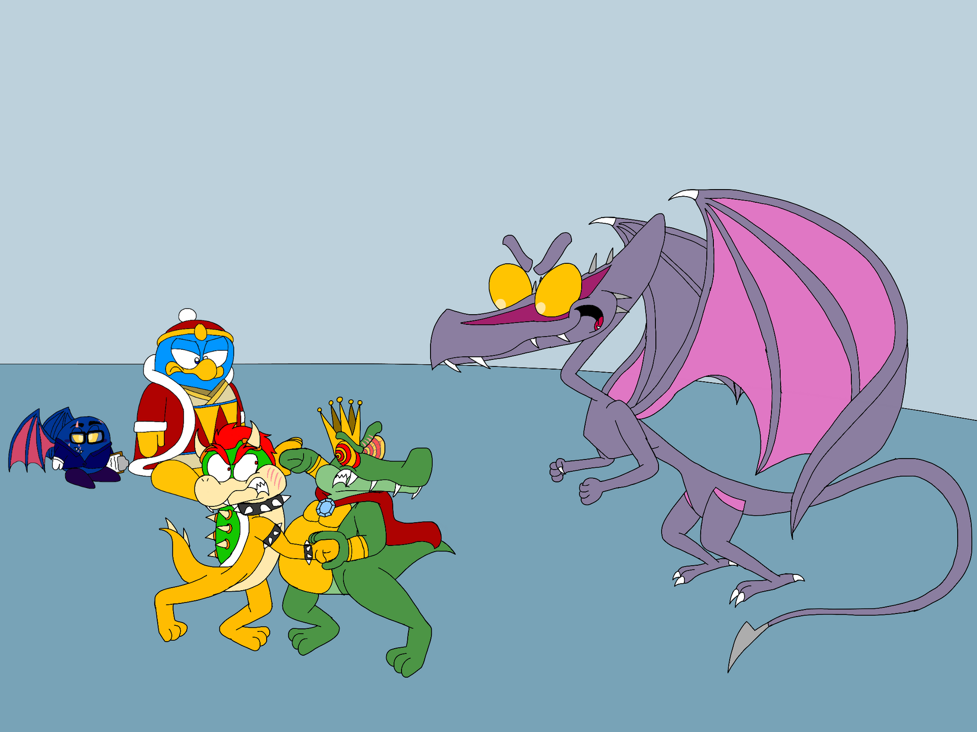 SNVB: Bowser vs King K Rool part 7 by gameandshowlover on DeviantArt