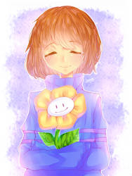 Undertale - Frisk and Flowey
