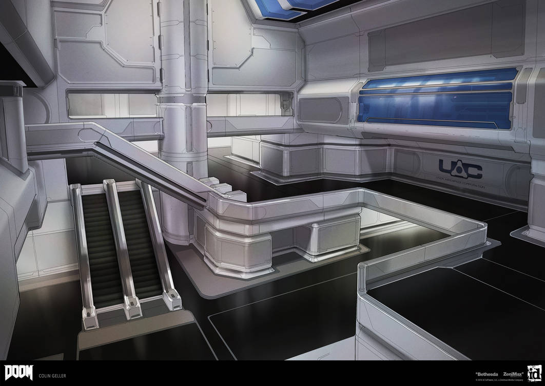 DOOM - Clean Modular Atrium by MeckanicalMind on DeviantArt