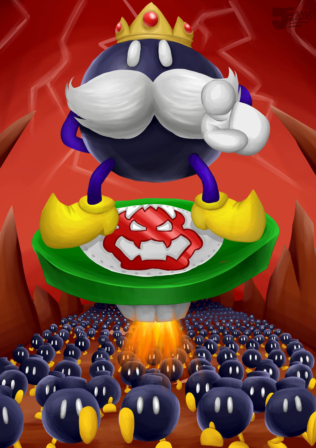 King Bob Omb by MajoraArts on DeviantArt