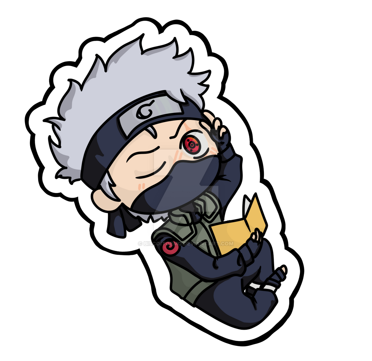 Sticker Kakashi Kakashi sticker by BiscoitoEmo on DeviantArt