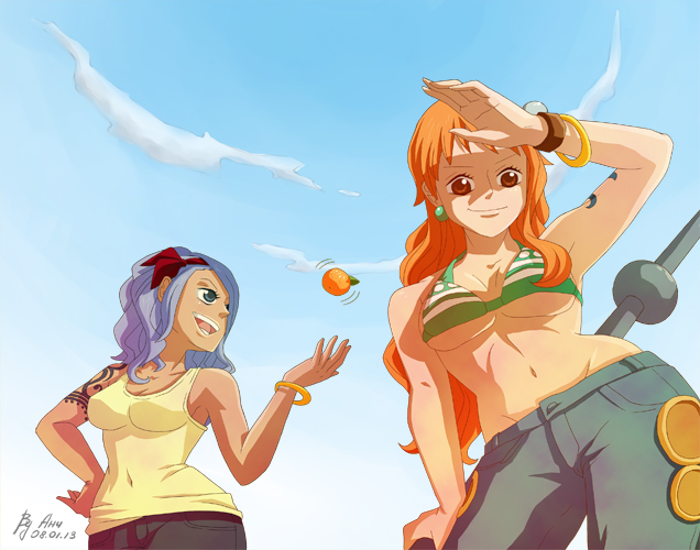 One Piece Nami And Nojiko By Ah4 On Deviantart