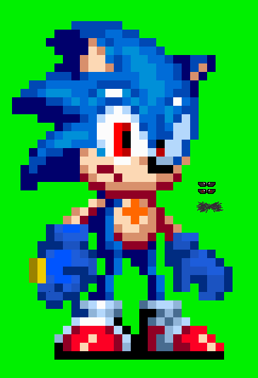 Pixilart - mecha sonic crouch by blue-blue