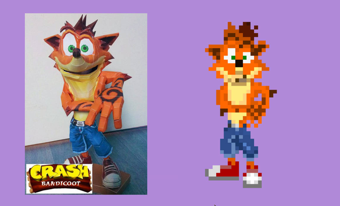 Crash bandicoot sprite by Gatodeurano on DeviantArt