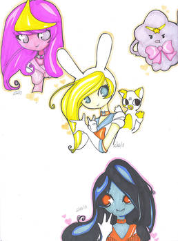 Adventure Time Sailor scouts XD