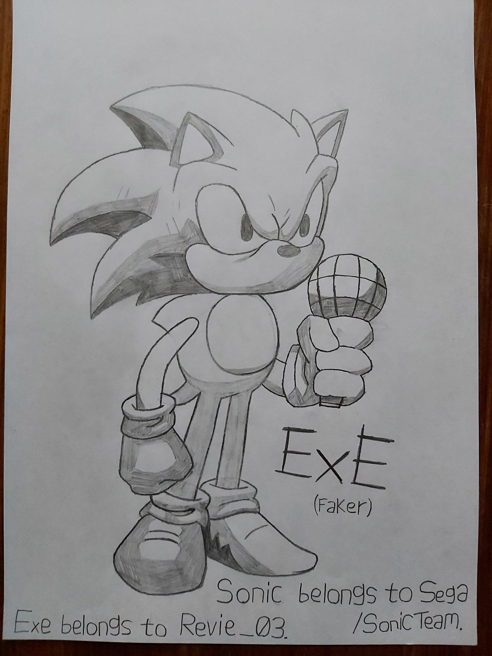 Mario's Madness Artist on X: @Kaua161 Heres a drawing dedicated to Sonic. EYX the Entity and i drew it for the best sonic horror game creator ever  😊😊  / X