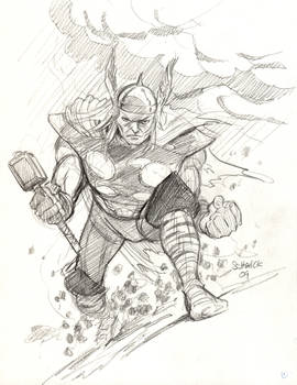 thunder god sketch