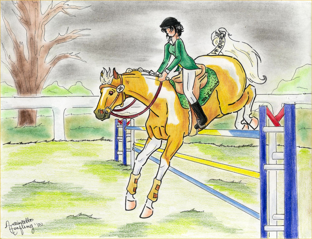 FWR Show Jumping: L'Absinthe by BlackGlassButterfly on DeviantArt
