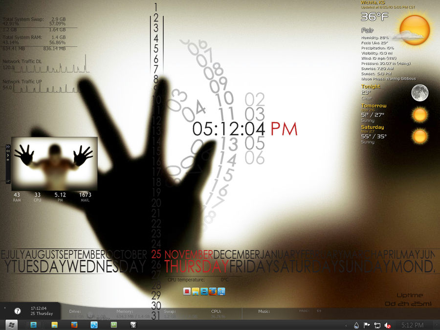 Rainmeter desk