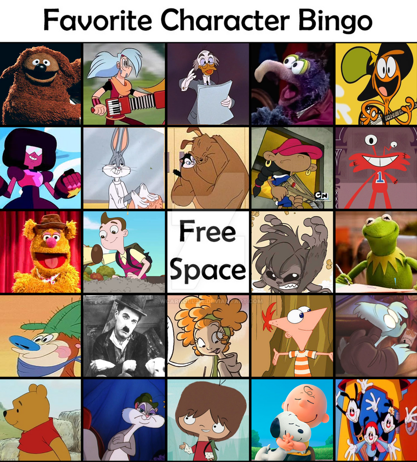 My favourite character. Любимые персонажи Бинго. Favorite character Bingo шаблон. Фейворит характер Бинго.