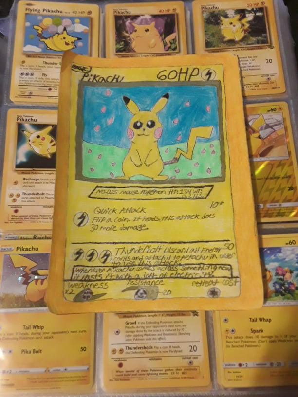 Micachu Card Pikachu card by StorybookRhyme on DeviantArt