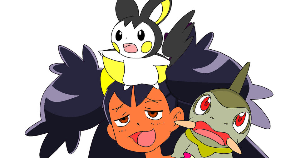 Iris, Axew and Emolga vector