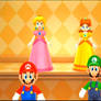 Mario,Luigi,Peach And Daisy