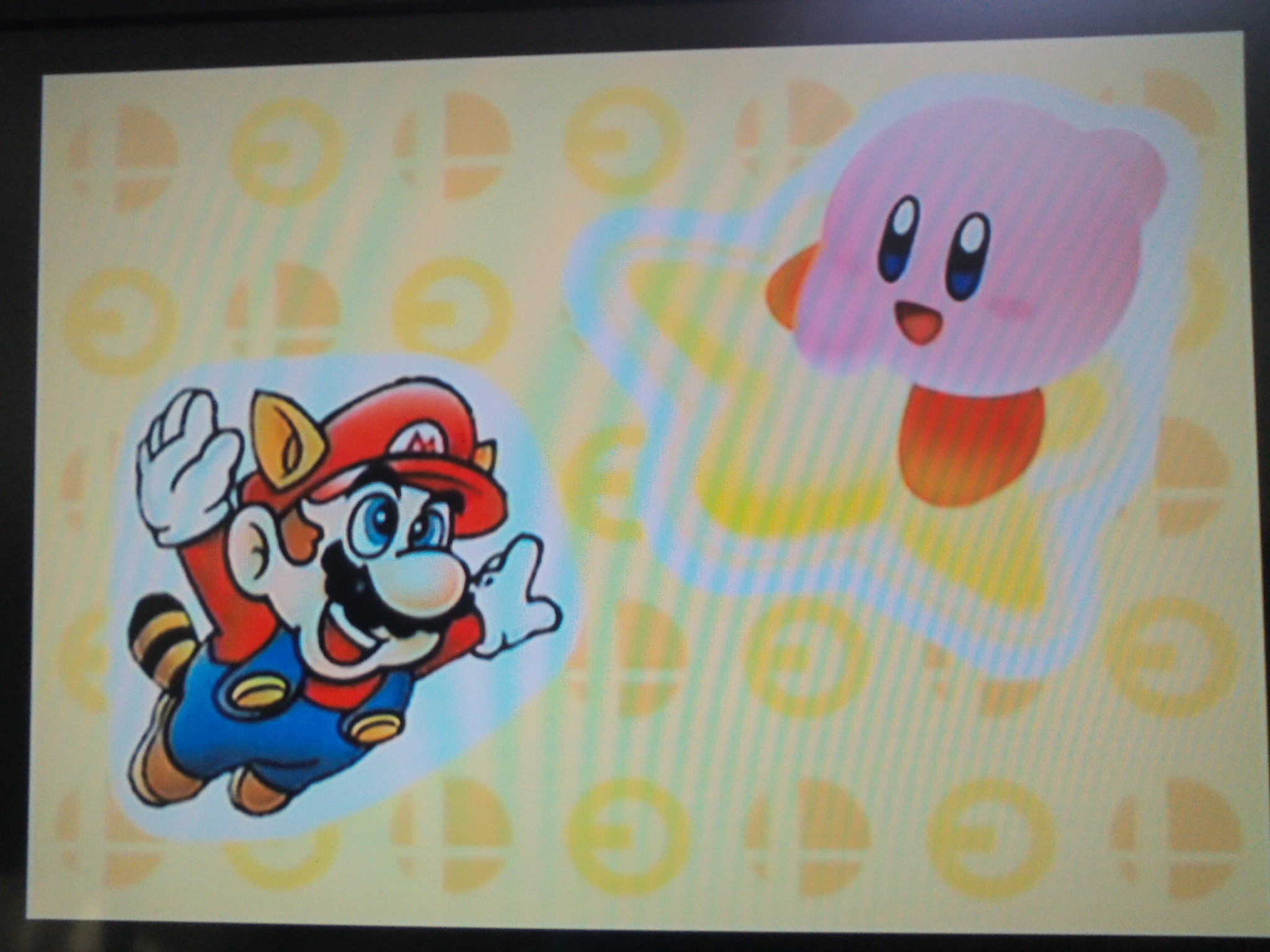 Mario And Kirby Fliying togheter