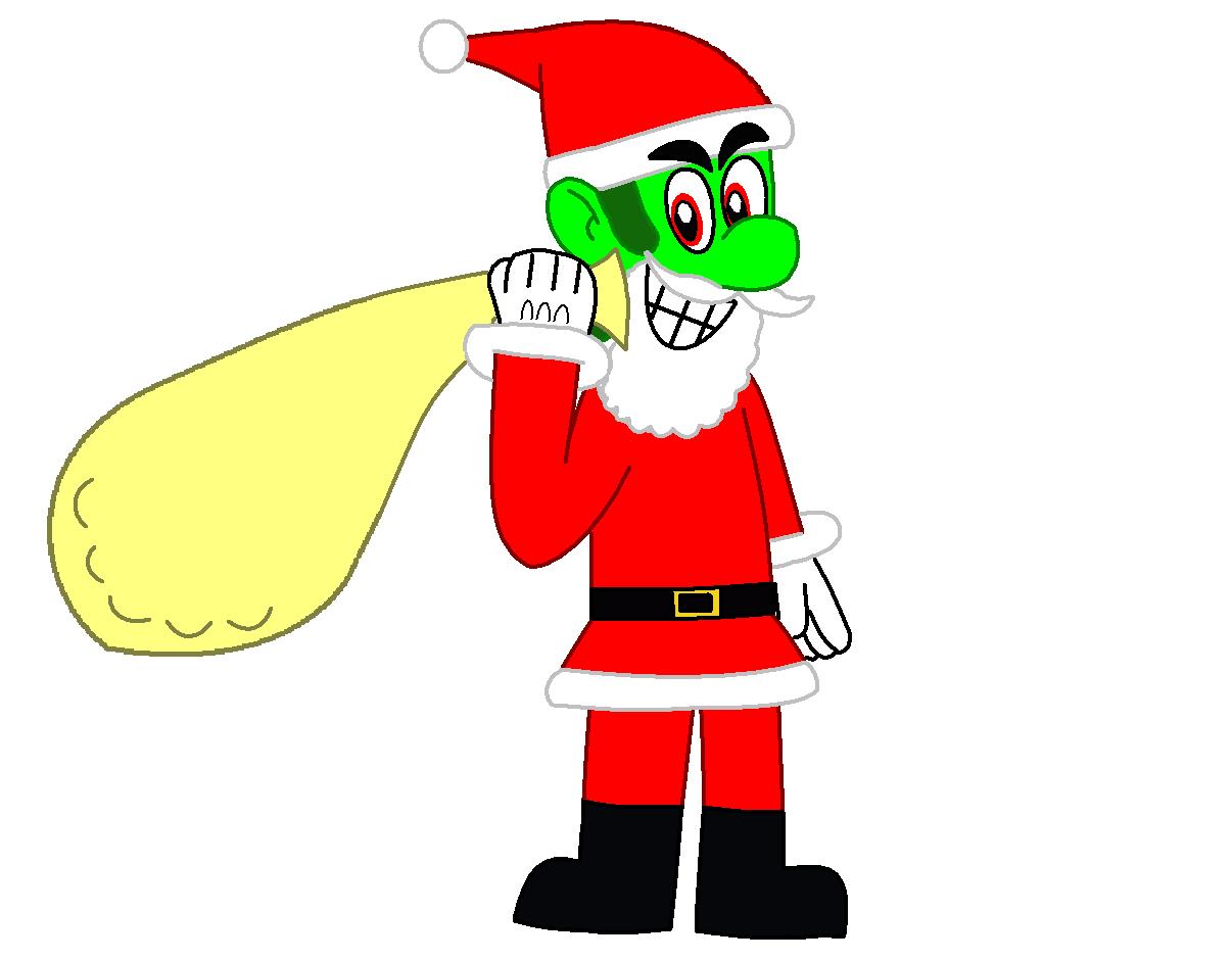 The Green Thunder Disguised As Santa Claus