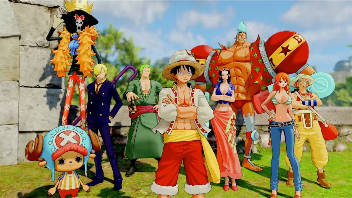 Luffy (WC Island Outfit) with His Crew (OP: WS) by PrincessPuccadomiNyo ...