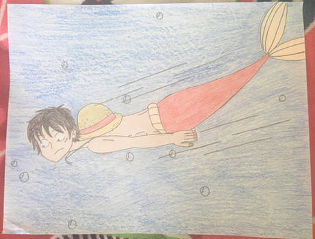 Luffy Merman Swim