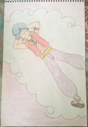 Genie Luffy Relaxing by PrincessPuccadomiNyo