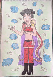 Luffy (Genie) Turned Into a Kuja Warrior by PrincessPuccadomiNyo