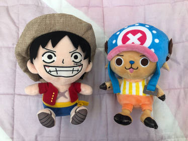 Luffy and Chopper Plushies