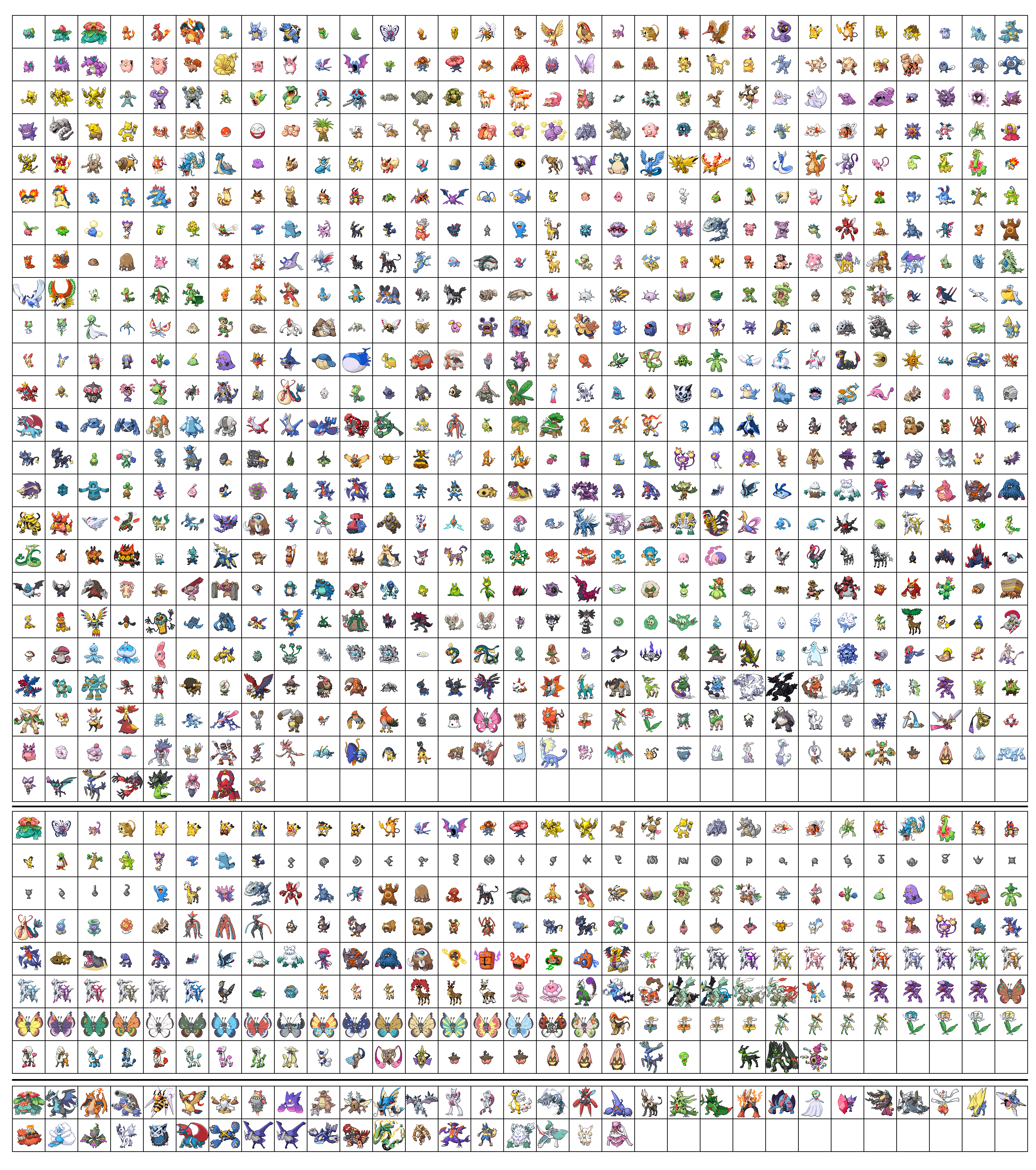 Complete Johto Pokedex by xvinchox12 on DeviantArt