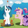 Shining Armor and the chicks