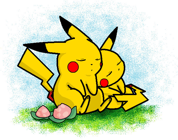 sleeping Pikachus