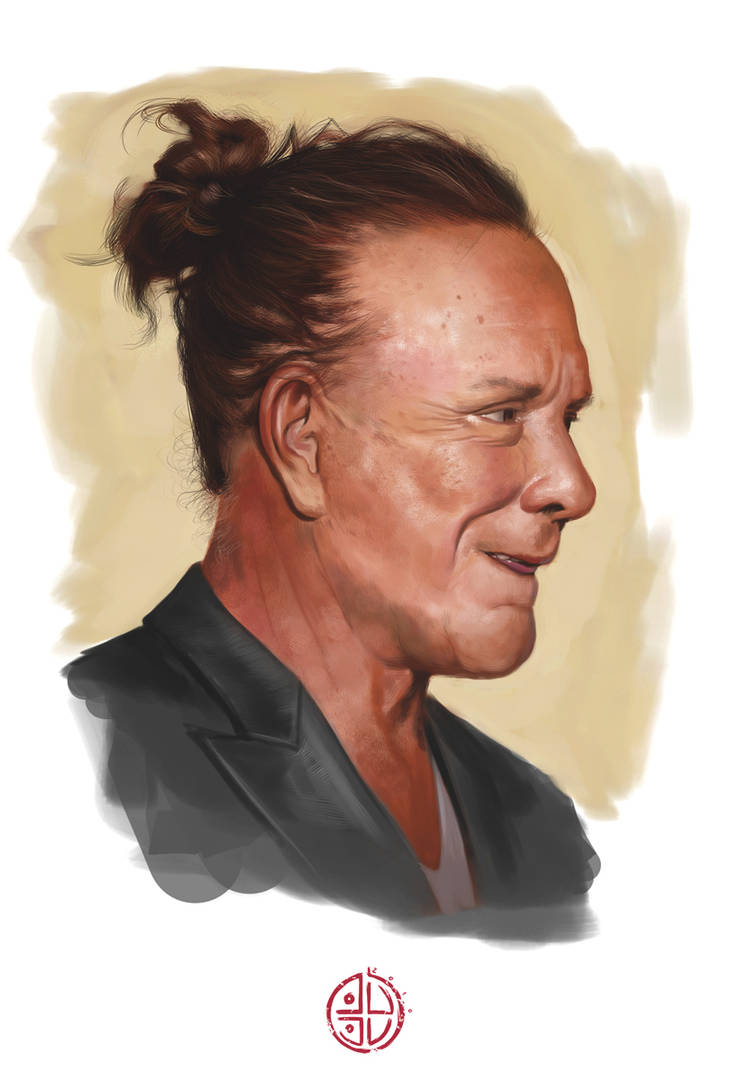 Mickey Rourke portrait by d-torres on DeviantArt