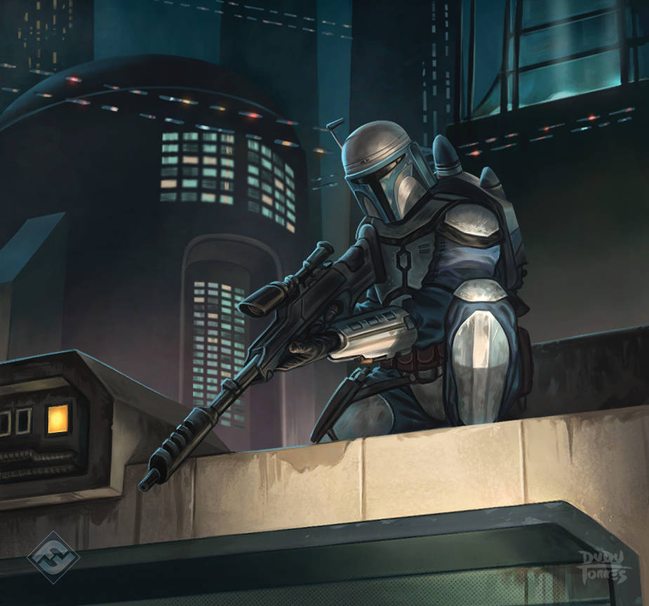Star Wars Destiny - Jango Fett - Loose Ends by d-torres