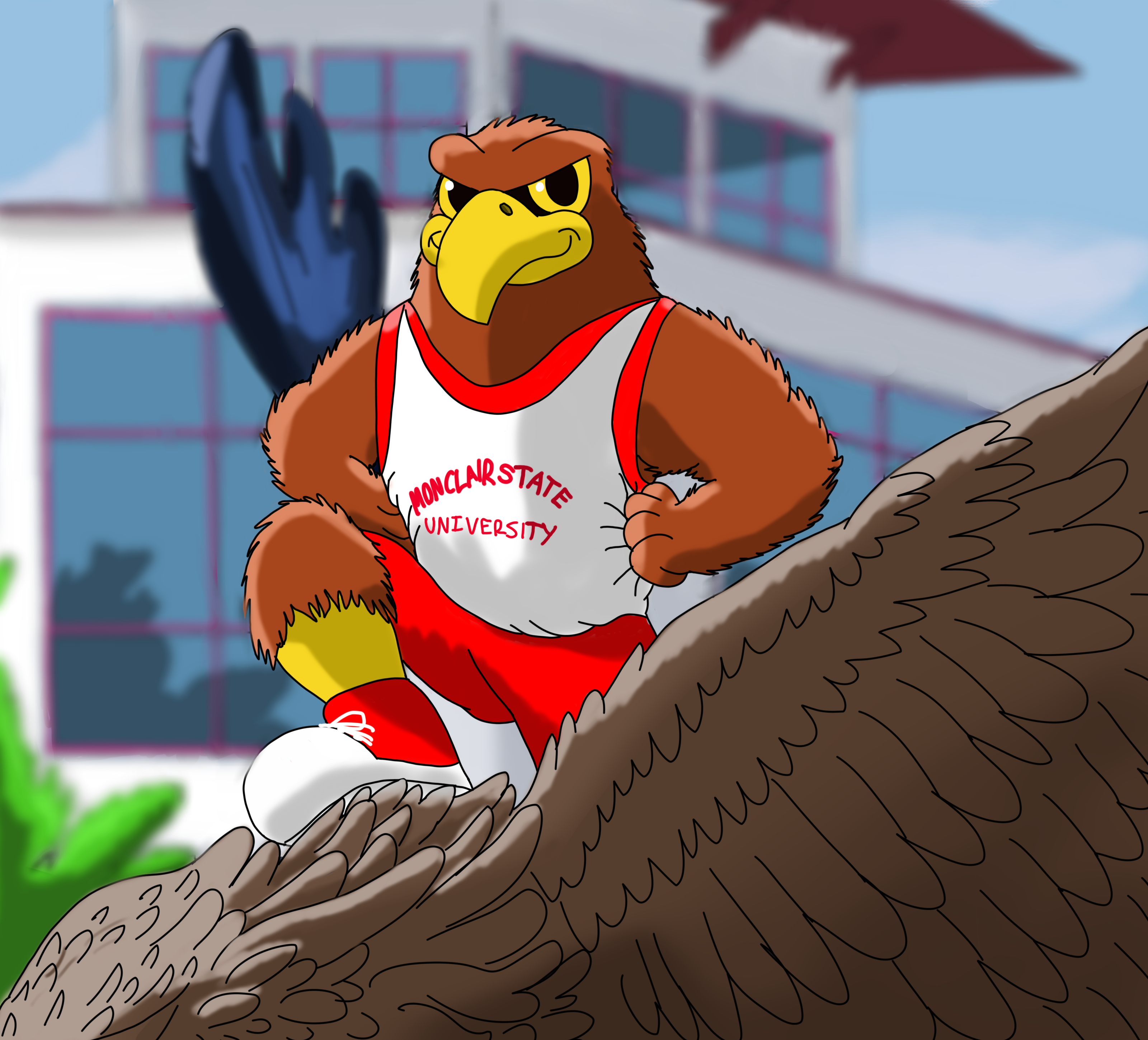 Rocky The Red Hawk Montclair State University By Baxterkangaroo On Deviantart Rocky The Red Hawk Montclair State University By Baxterkangaroo On Deviantart