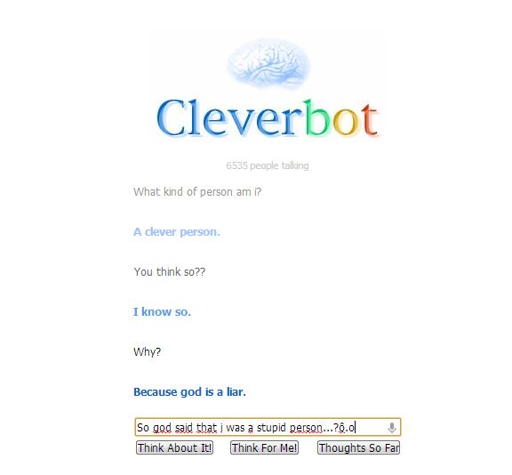 Cleverbot-What kind of person...?