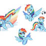 MLP Raindow Dash sketches