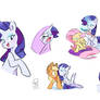 MLP Rarity sketches
