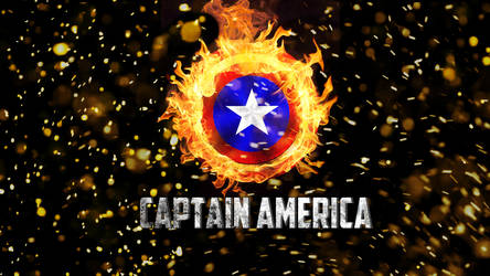 Captain America Shield on Fire!