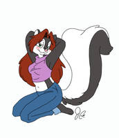 What if Panda Jenn was a Skunk? - Commission