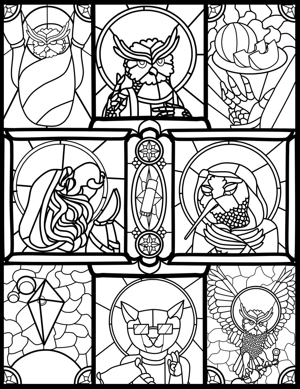 Shamtology Stained Glass Coloring Book Page By 1st Recon Lylith On Deviantart Shamtology Stained Glass Coloring Book Page By 1st Recon Lylith On Deviantart