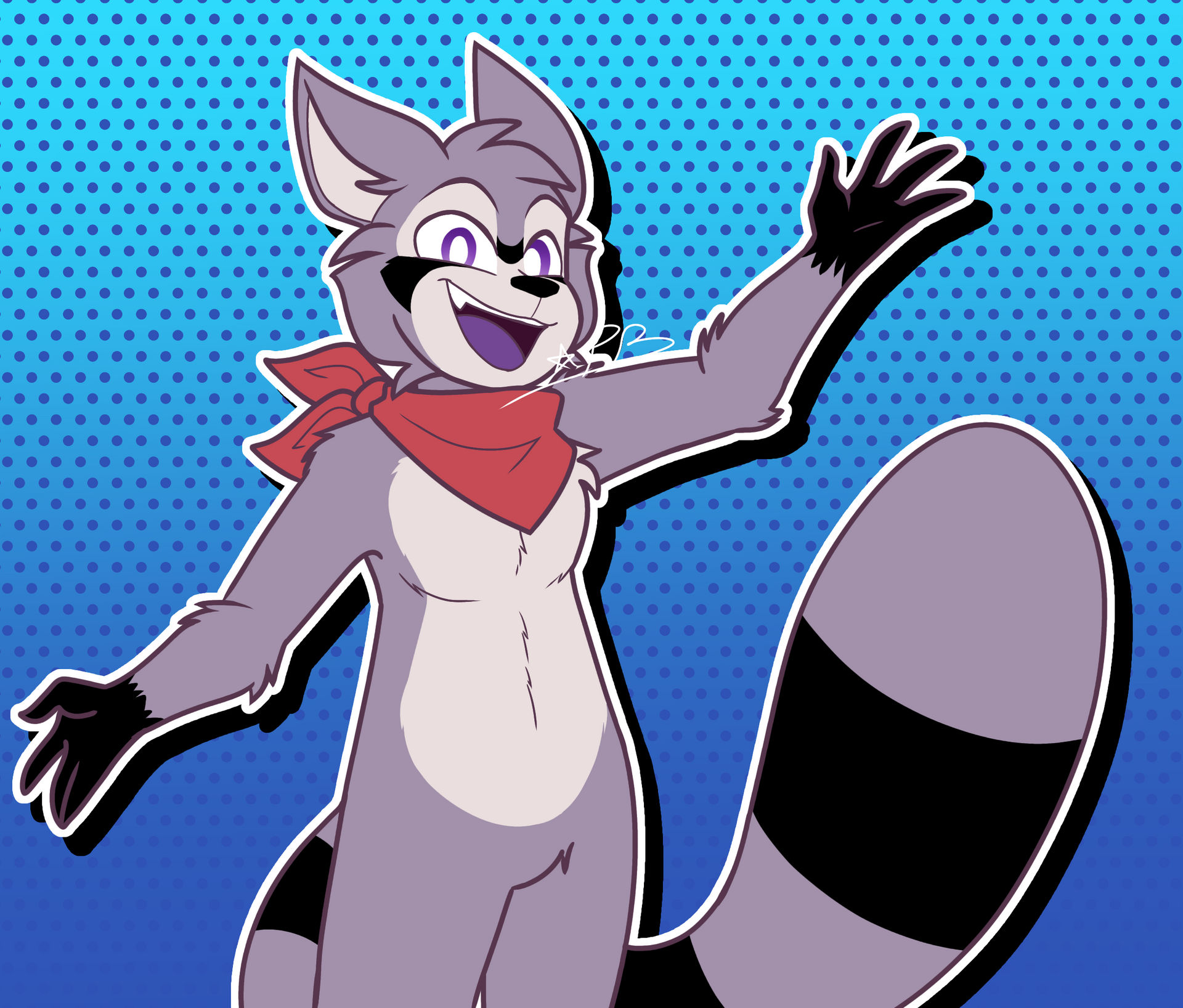Anabel Racoon Rambley The Racoon in my artstyle! by PsychoBonnieTBG on DeviantArt