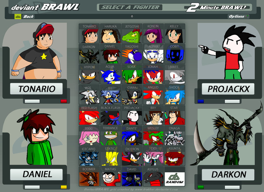 DeviantBRAWL Roster - TuffTony Version