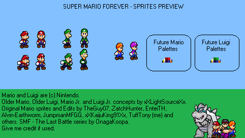 .:Super Mario Forever Sprites Preview:.