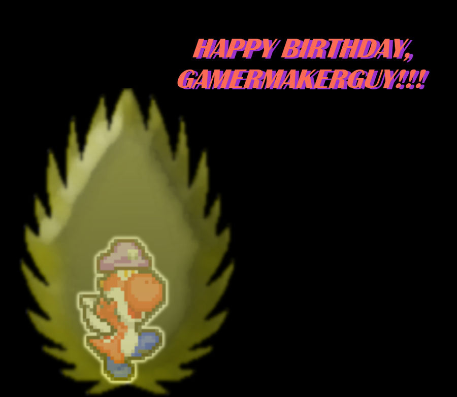 HAPPY BIRTHDAY, GAMERMAKERGUY!!!