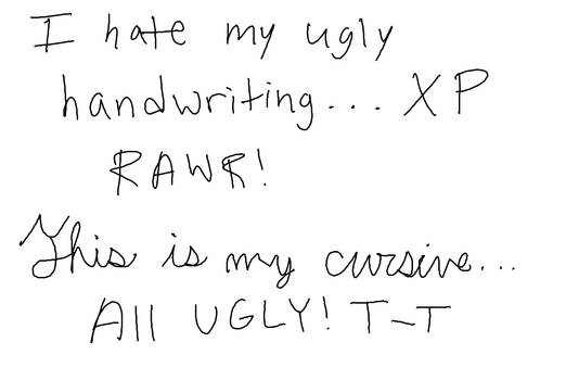 My Horrible Handwriting