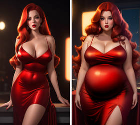 Jessica Rabbit: Before and After [PREG] by sanriocupcake