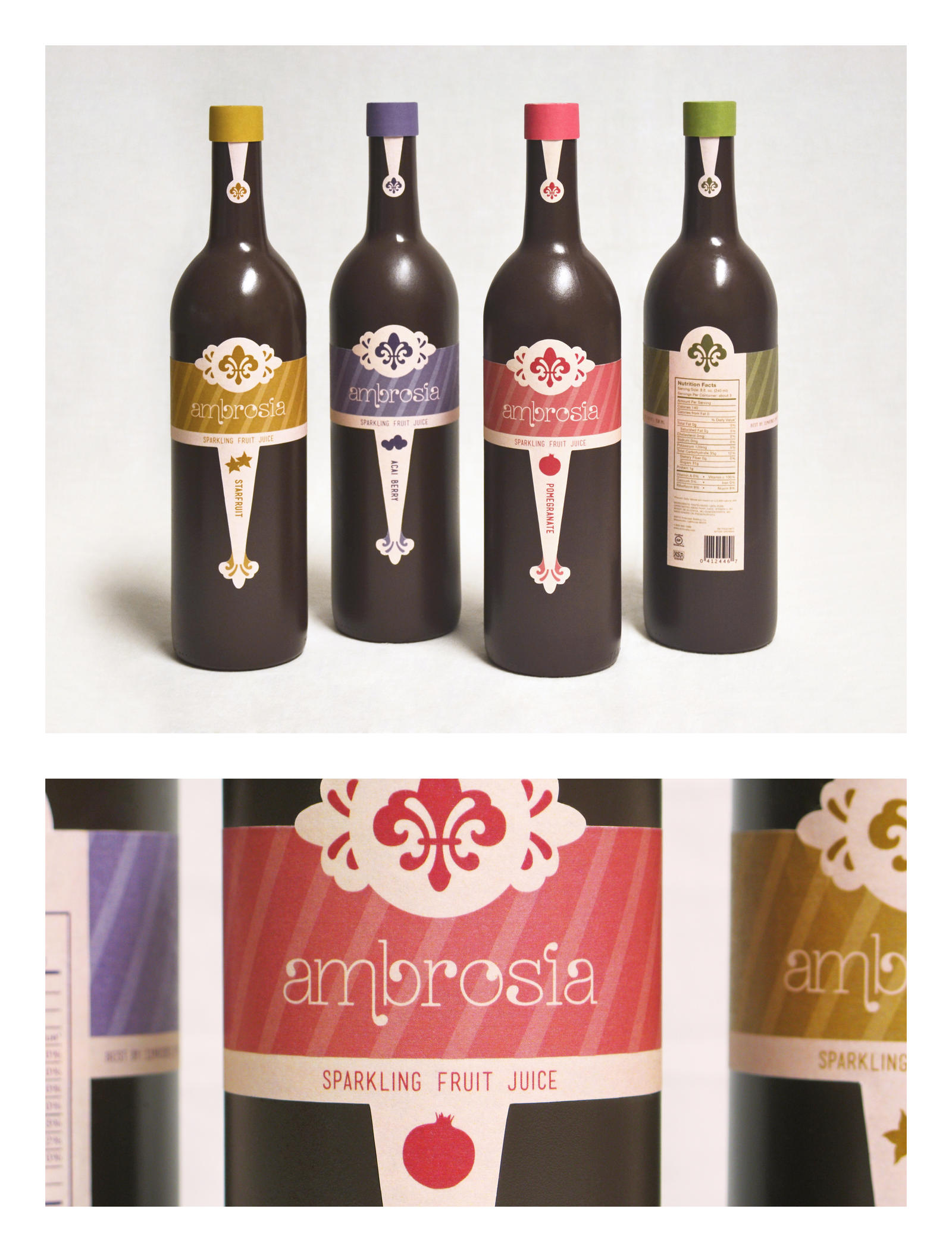 Ambrosia Drink Packaging by SaraChristensen